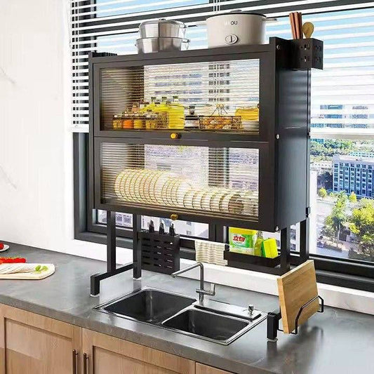 PLATERA CON DOBLE VITRINA